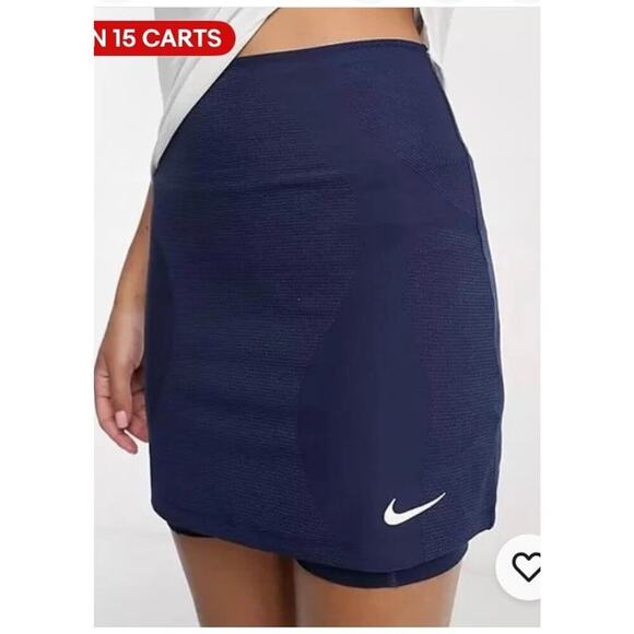 Nike Pants - Nike Women's Golf Skort Sz S Navy NWT Dri-FIT UV Tour Pickleball Tennis $85